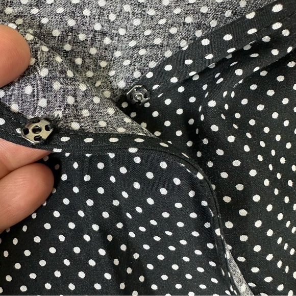 BCBGeneration Dress Sz M Wrap  Black Polka Dot NWT - Picture 9 of 15